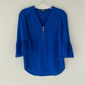 Express Blue Bell Sleeve Blouse